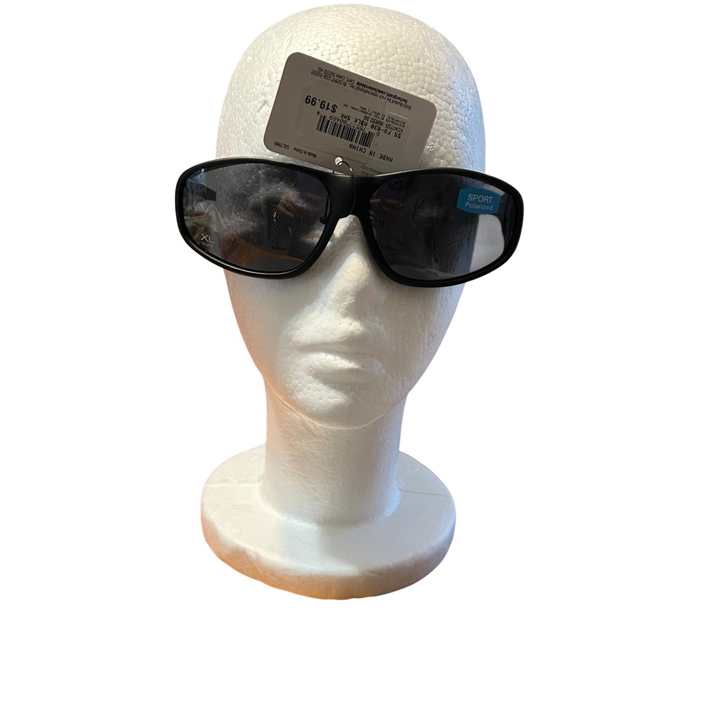 Foster Grant Solar Shield Polarized Fits Over Sunglasses Matte Black SS FO-030